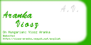 aranka viosz business card